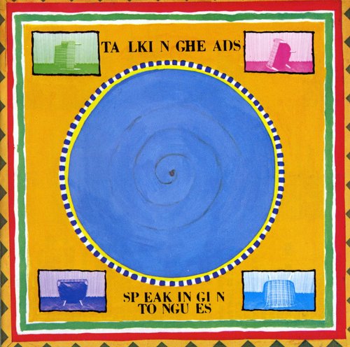 the album cover for Talking Heads - Speaking in Tongues