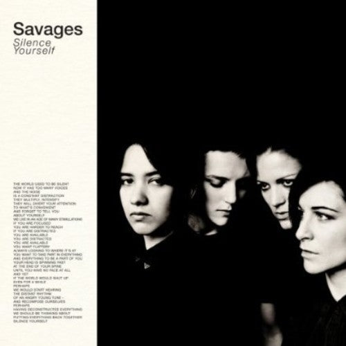 the album cover for Savages - Silence Yourself