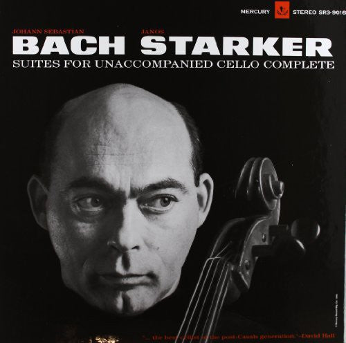 the album cover for Janos Starker - Bach-6 Solo Cello Suites