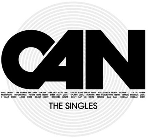 the album cover for Can - The Singles
