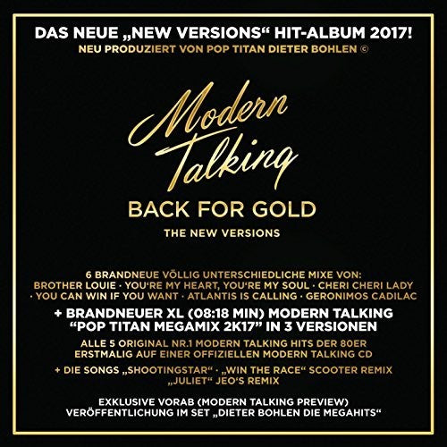 the album cover for Modern Talking - Back For Gold (Ita)