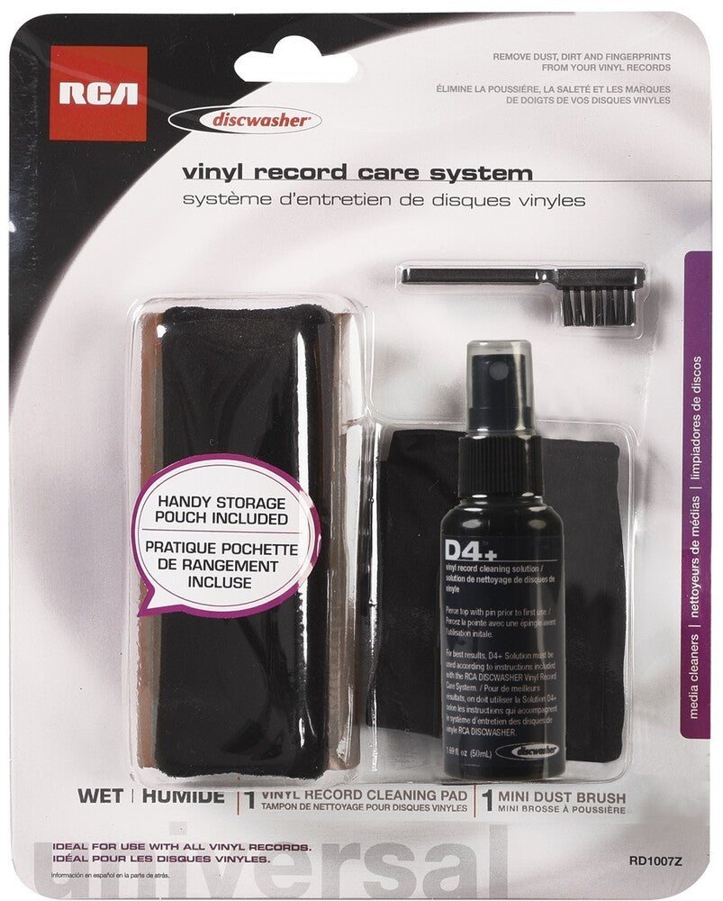the album cover for Discwasher rd1007Z D4+ Record Care System 50 Ml - Discwasher RD1007Z D4+ Record Care System Inlcudes 50 ML Cleaning Fluid Microfiber Record Brush Mini Dust Brush and Storage Bag