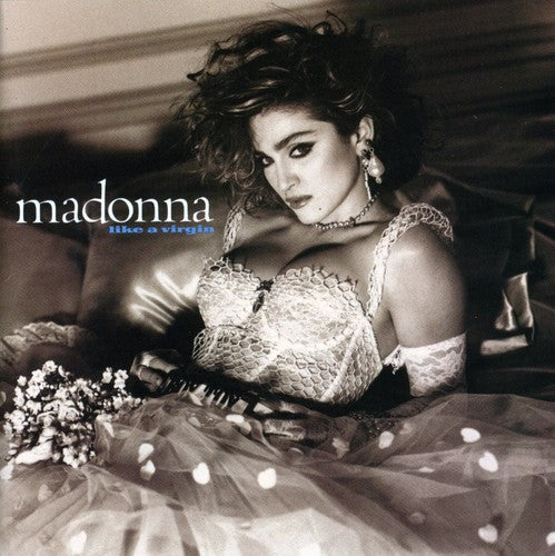 the album cover for Madonna - Like a Virgin