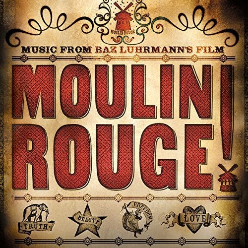 the album cover for Various Artists - Moulin Rouge (Music From Baz Luhrman's Film)
