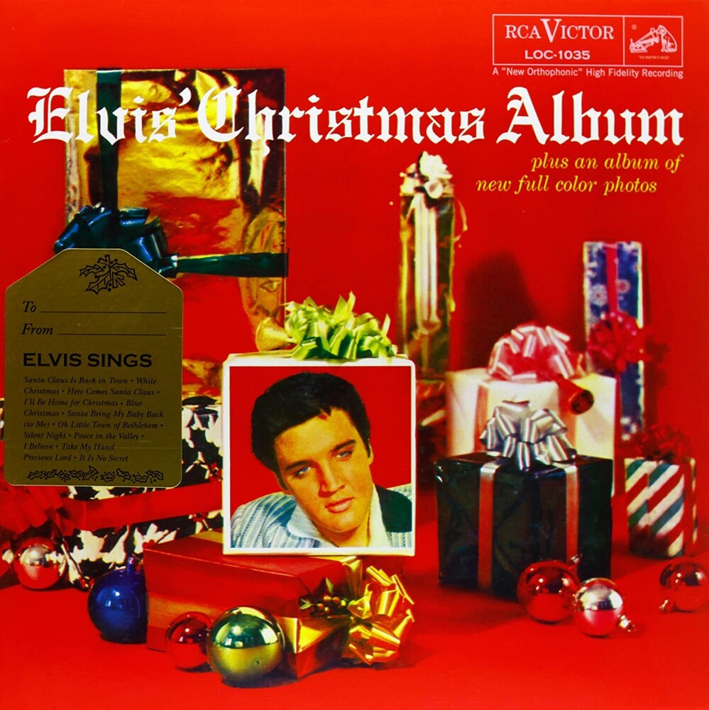 the album cover for Elvis Presley - Elvis' Christmas Album