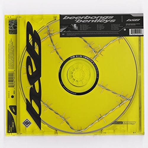the album cover for Post Malone - Beerbongs & Bentleys