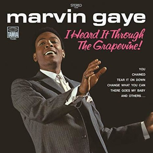the album cover for Marvin Gaye - I Heard It Through The Grapevine
