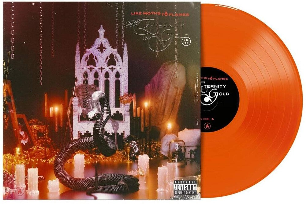 the album cover for Like Moths To Flames - No Eternity In Gold