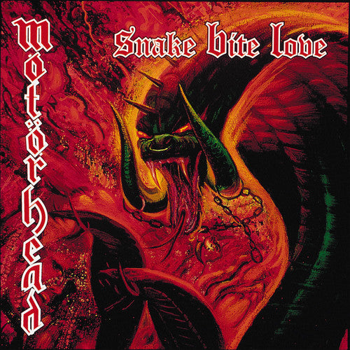 the album cover for Motörhead - Snake Bite Love