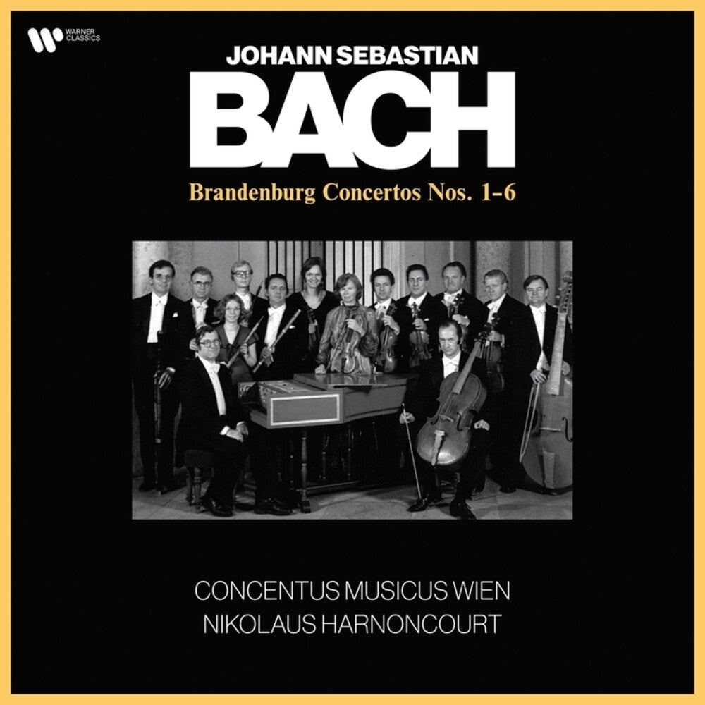 the album cover for Nikolaus Harnoncourt / Concentus Musicus Wien - Bach: The Brandenburg Concertos