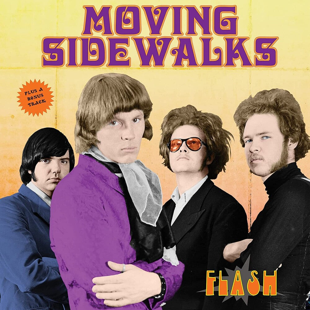 the album cover for Moving Sidewalks - Flash