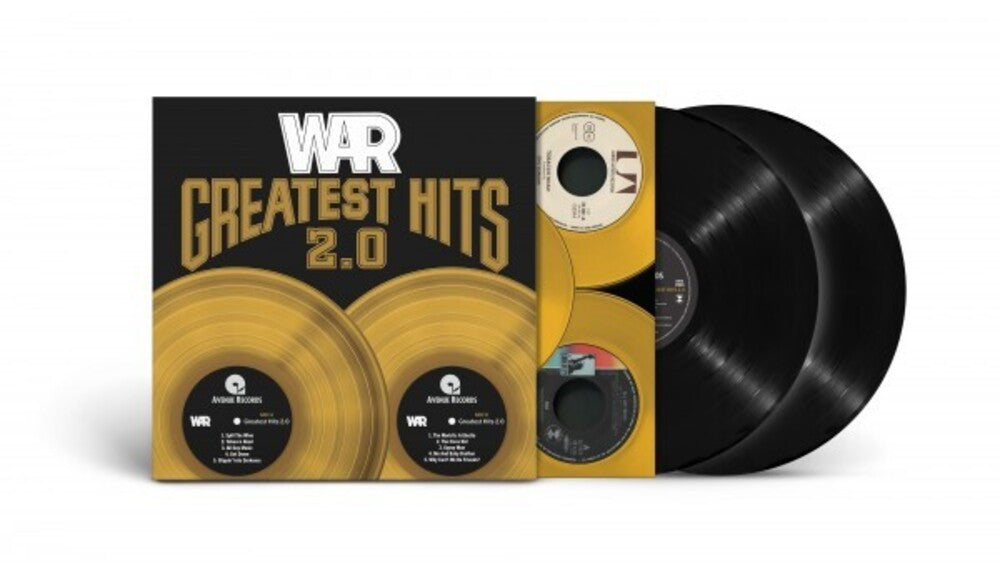 the album cover for War - Greatest Hits 2.0