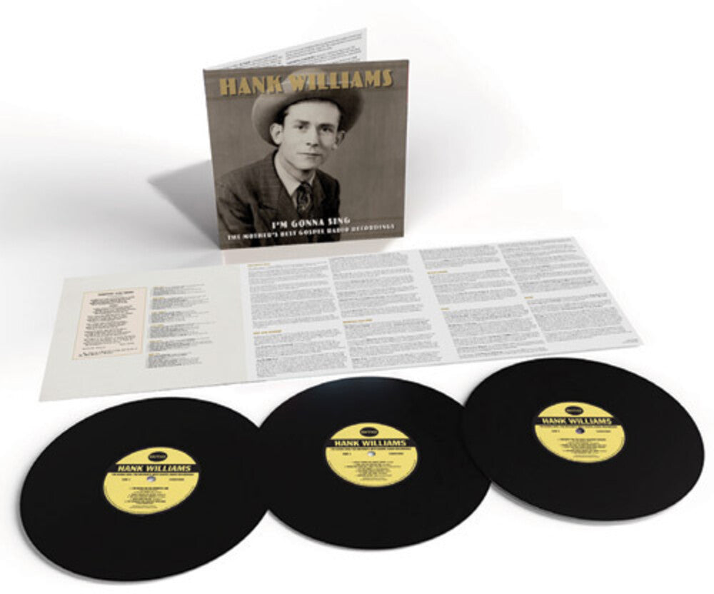 the album cover for Hank Williams - I'm Gonna Sing: The Mother's Best Gospel Radio