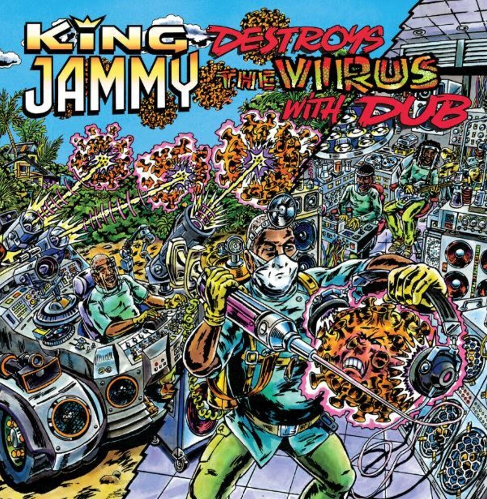 the album cover for King Jammy - King Jammy Destroys The Virus With Dub