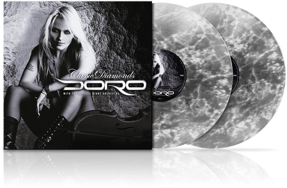 the album cover for Doro - Classic Diamonds (Black White Marbled) (Blk) (Wht)