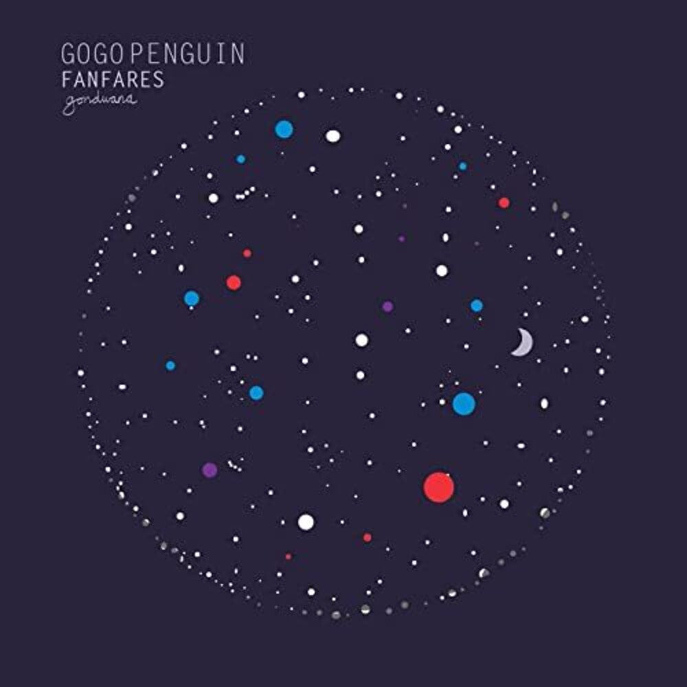 the album cover for GoGo Penguin - Fanfares (Limited Transparent Turquoise Vinyl)