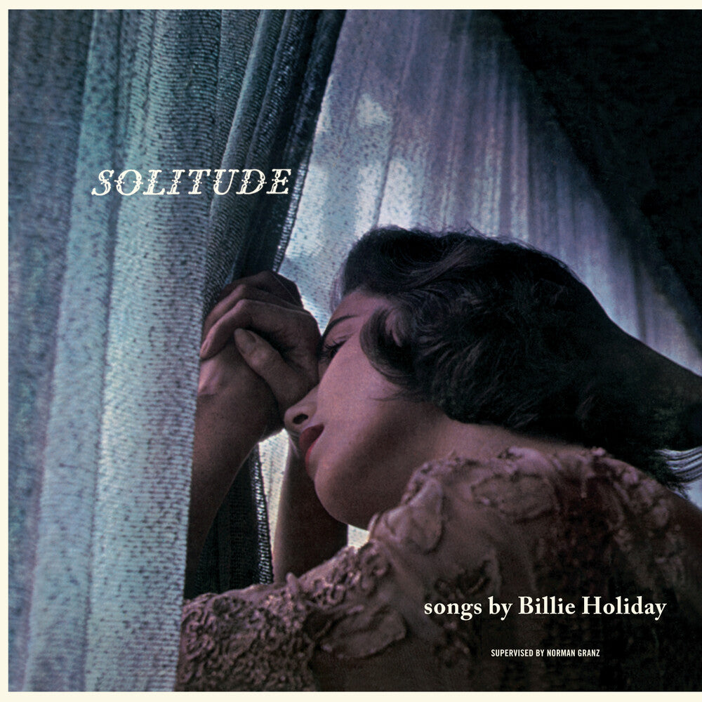the album cover for Billie Holiday - Solitude - 180-Gram Solid Blue Colored Vinyl
