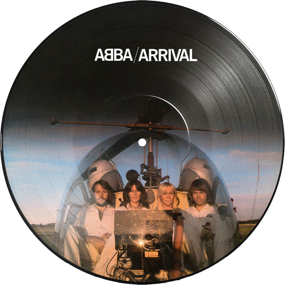 the album cover for ABBA - Arrival - Limited Picture Disc Pressing