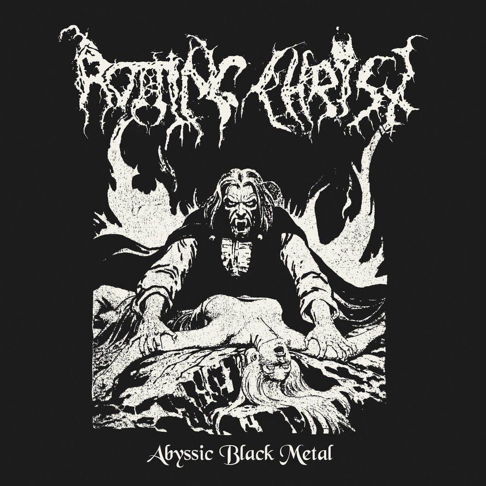 the album cover for Rotting Christ - ABYSSIC BLACK METAL