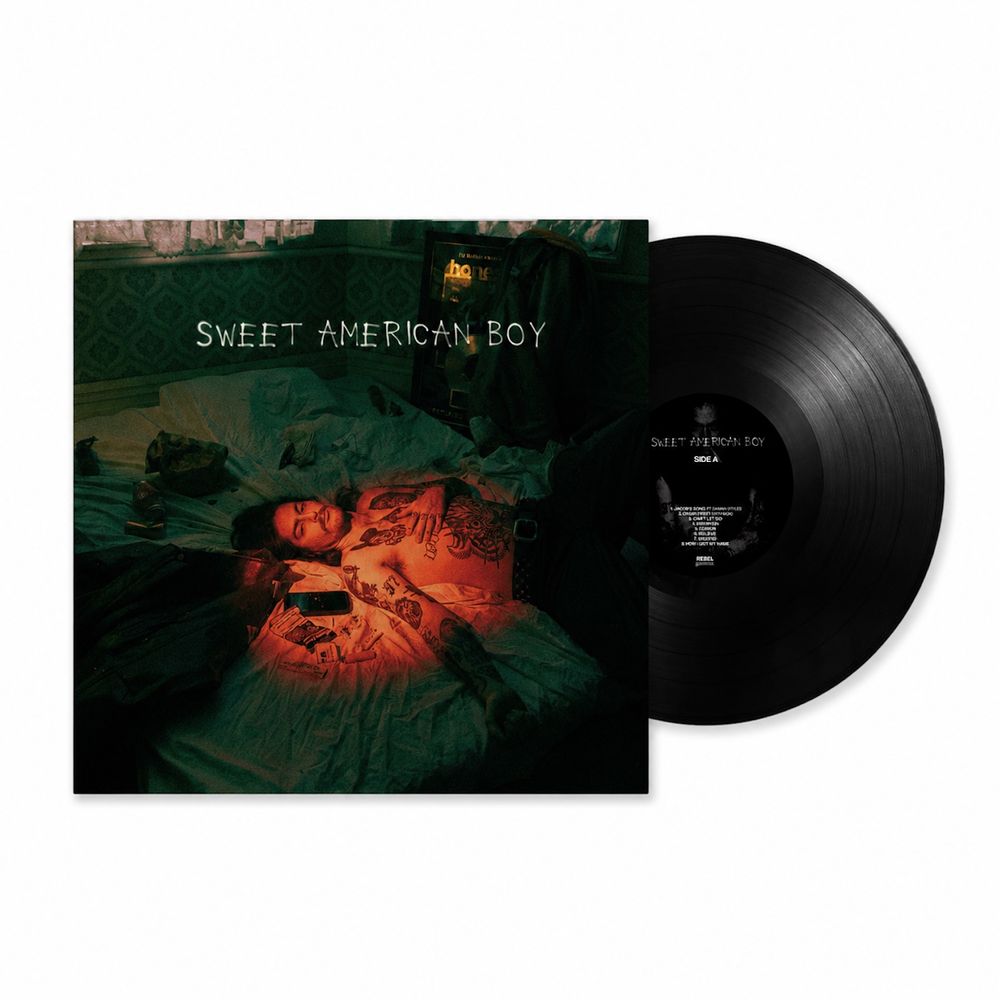the album cover for honestav - Sweet American Boy
