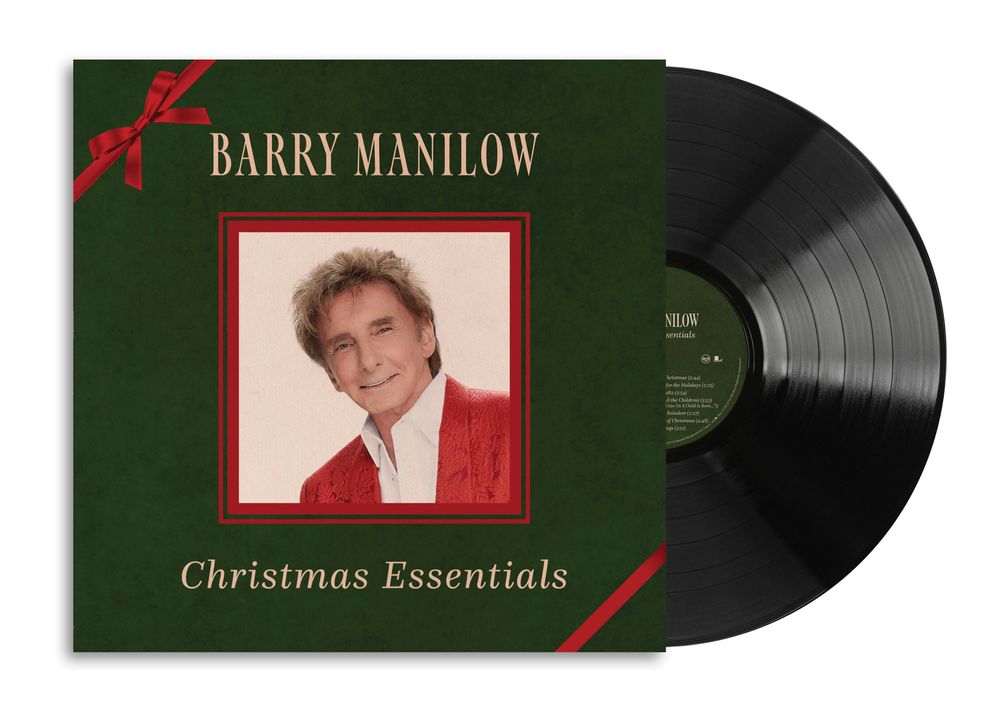 the album cover for Barry Manilow - Christmas Essentials