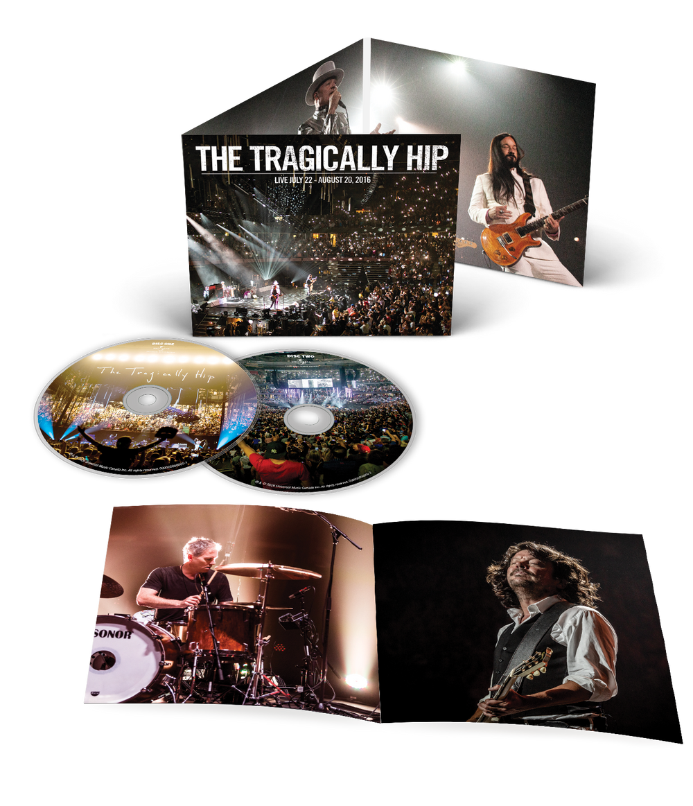 the album cover for The Tragically Hip - Live July 22 - August 20, 2016