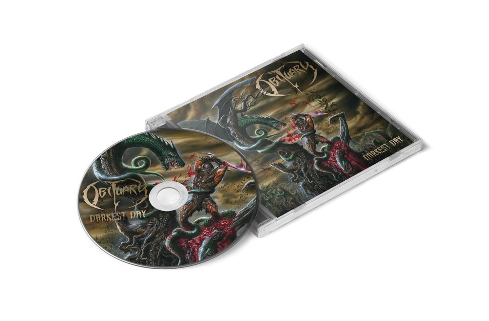 the album cover for Obituary - Darkest Day -