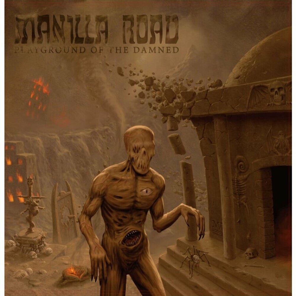 the album cover for Manilla Road - Playground Of The Damned