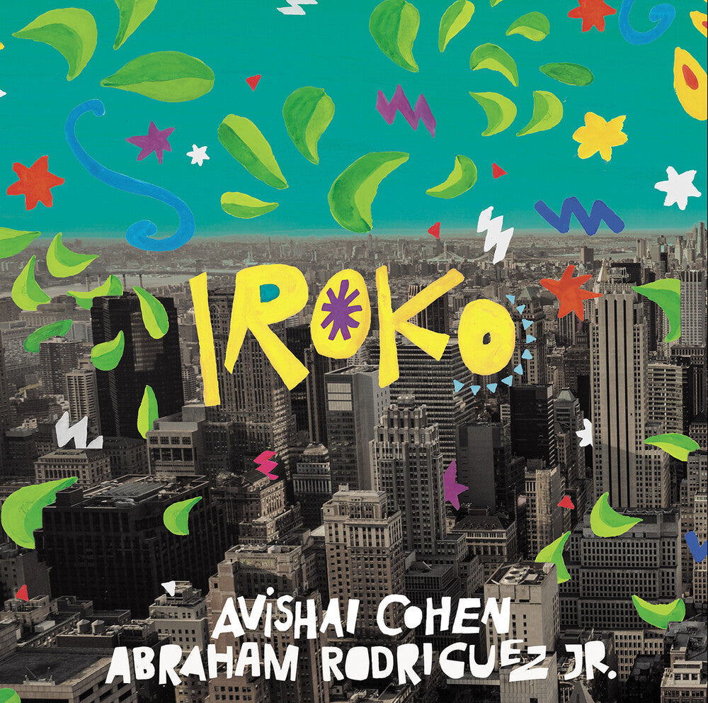 the album cover for Avishai Cohen / Rodriguez Jr.,Abraham - Iroko