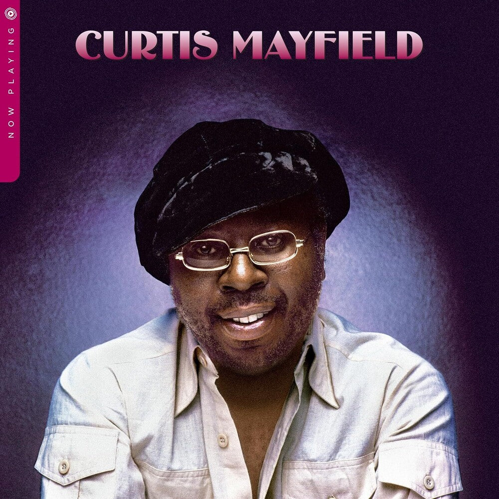 the album cover for Curtis Mayfield - Now Playing