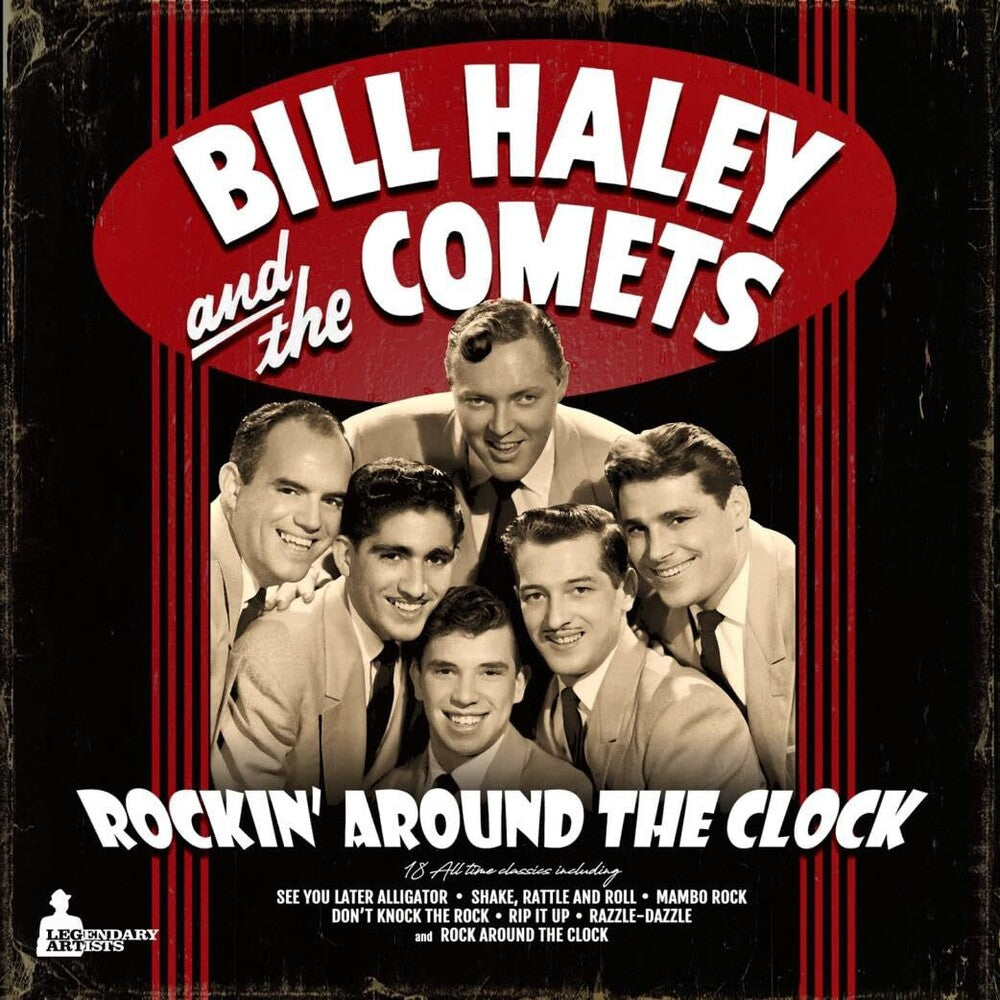 the album cover for Bill Halley & His Comets - Rockin' Around The Clock