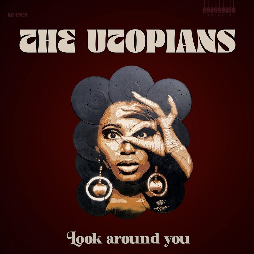 the album cover for Utopians - Look Around You
