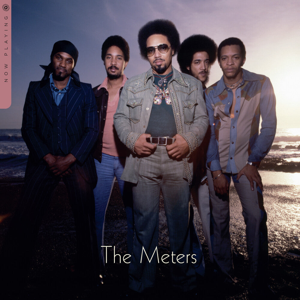 the album cover for The Meters - Now Playing