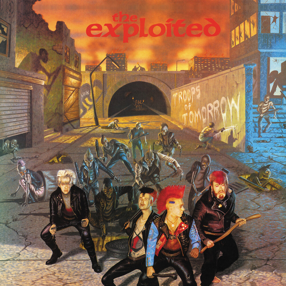 the album cover for Exploited - Troops Of Tomorrow (Gate) (Uk)