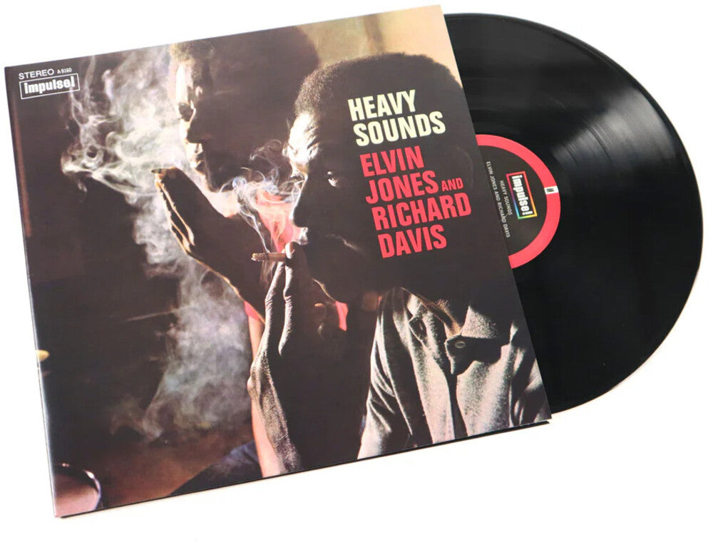 the album cover for Elvin Jones / Davis,Richard - Heavy Sounds (Verve By Request Series)
