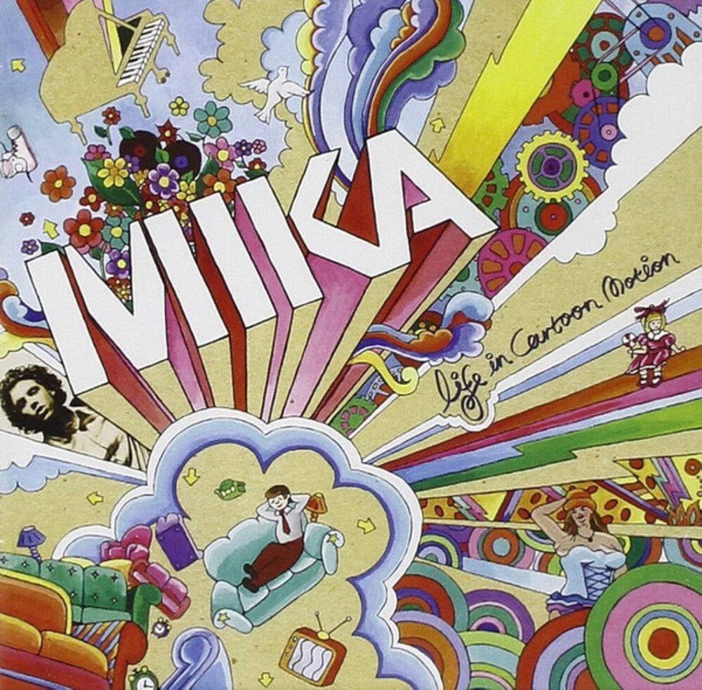 the album cover for Mika - Life In Cartoon Motion