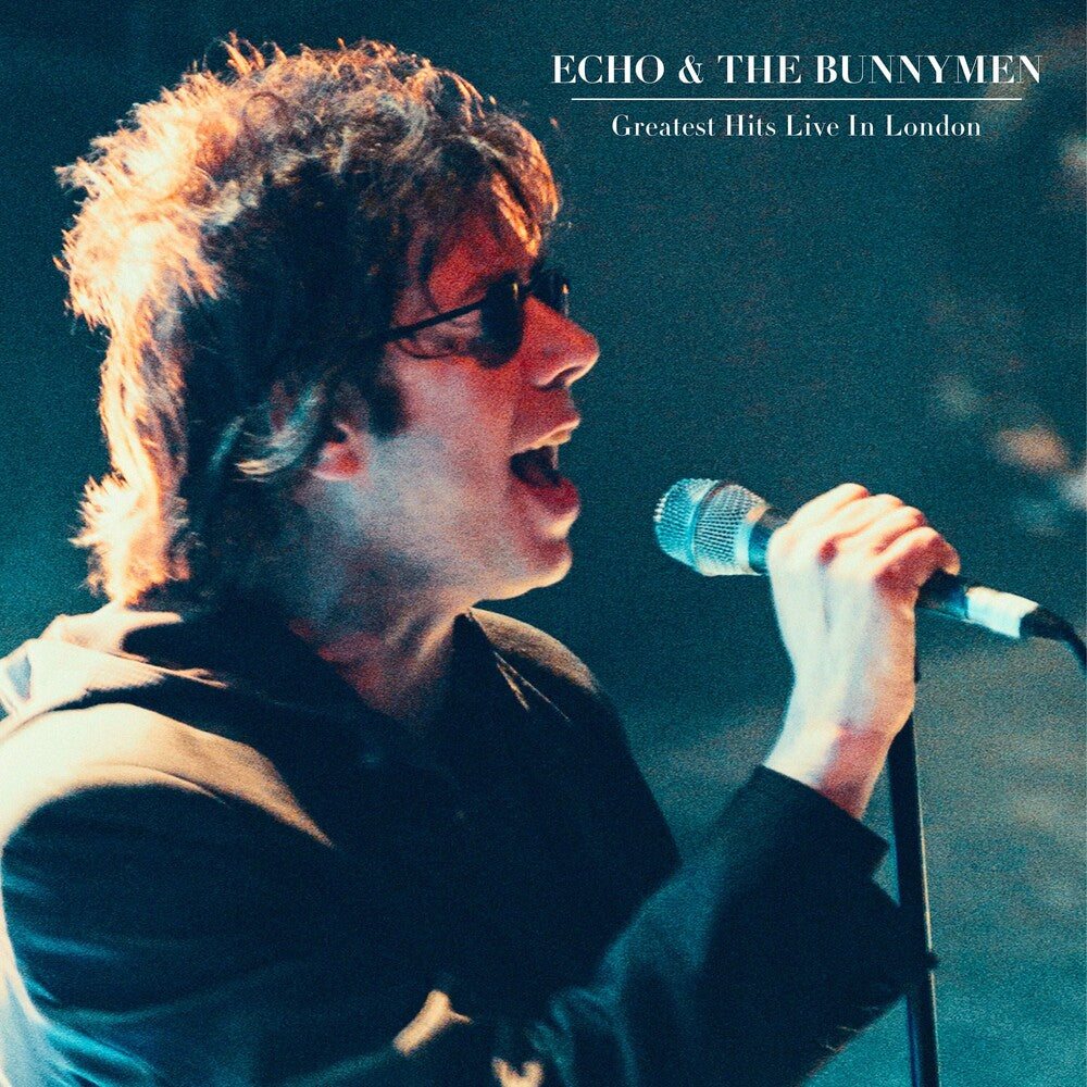 the album cover for Echo & The Bunnymen - Greatest Hits Live In London