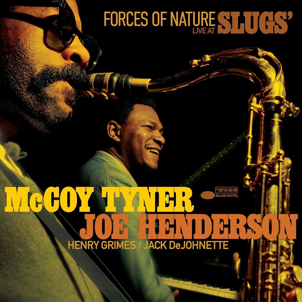 the album cover for Mccoy Tyner / Joe Henderson - Forces Of Nature: Live At Slugs'