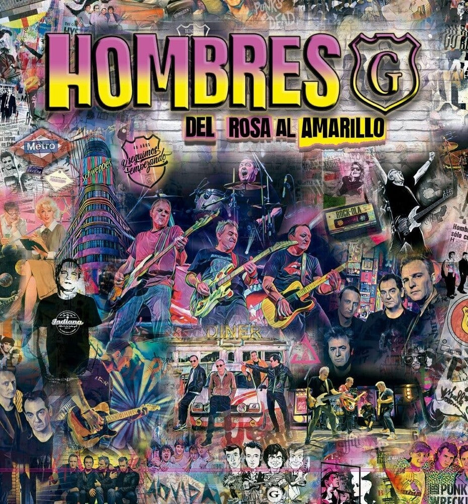 the album cover for Hombres G - Del Rosa Al Amarillo