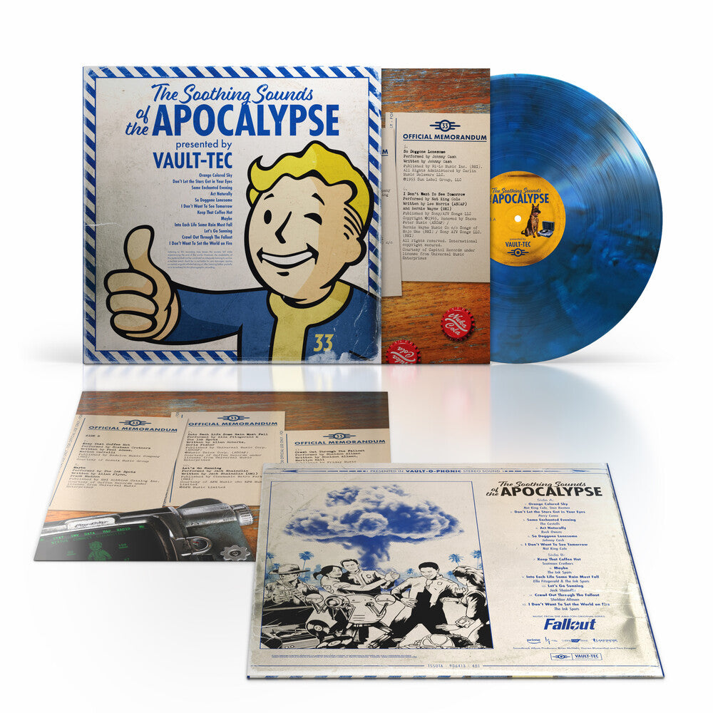 the album cover for Fallout - Soothing Sounds Of The Apocalypse / Var - Fallout - Soothing Sounds Of The Apocalypse / Var