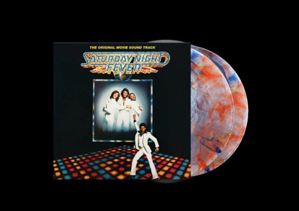 the album cover for Saturday Night Fever - O.S.T. (Blue) (Colv) (Ltd) - Saturday Night Fever - O.S.T. - Red Orange & Blue