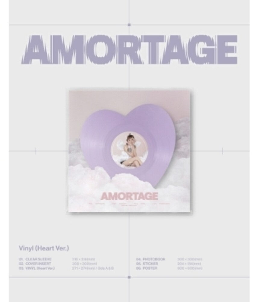 the album cover for Jisoo - Amortage - Heart Version (Post) (Stic) (Phob)