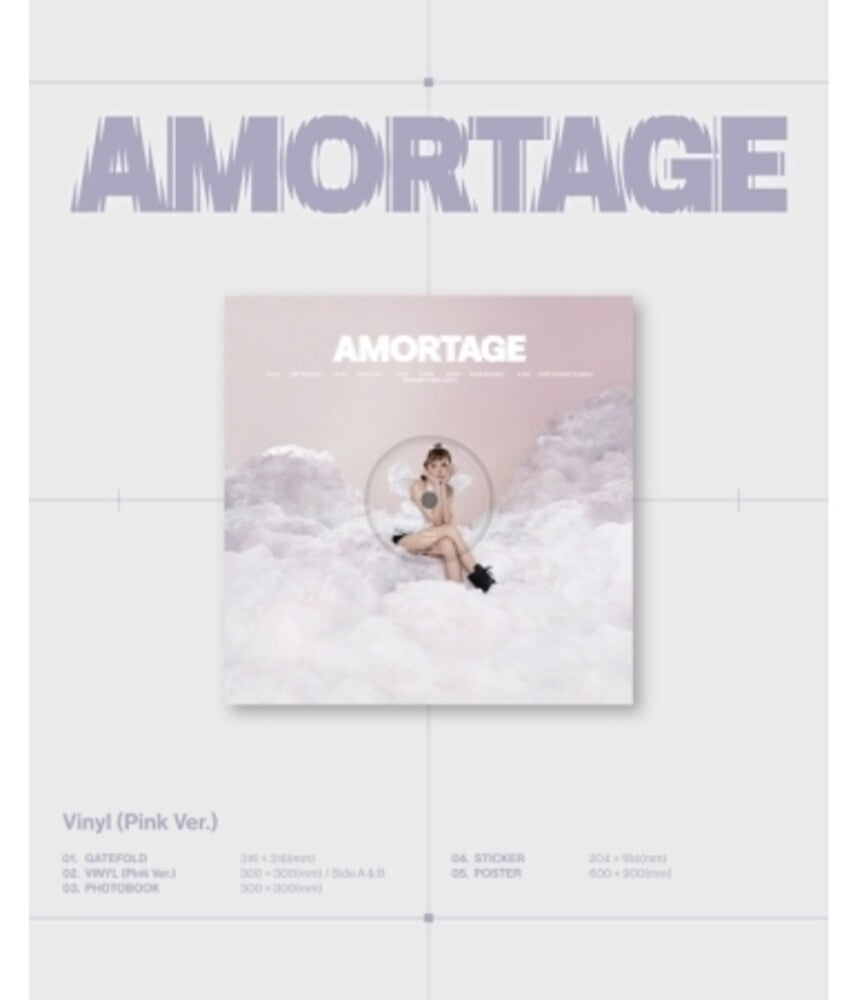 the album cover for Jisoo - Amortage - Pink Version (Post) (Stic) (Phob)