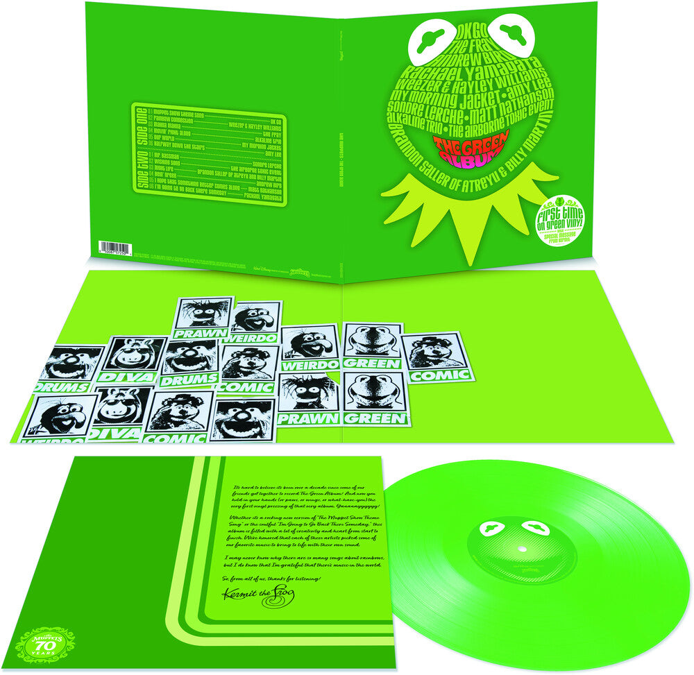 the album cover for Unknown Artist - Muppets: The Green Album (Various Artists)