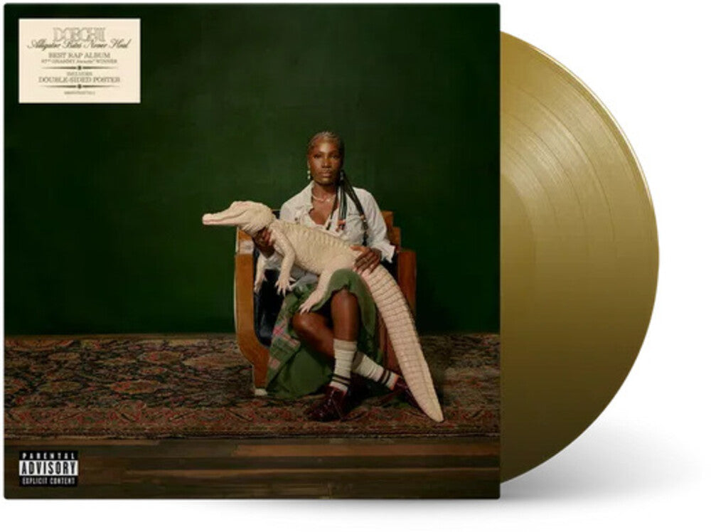 the album cover for Doechii - Alligator Bites Never Heal - Limited Gold Colored Vinyl