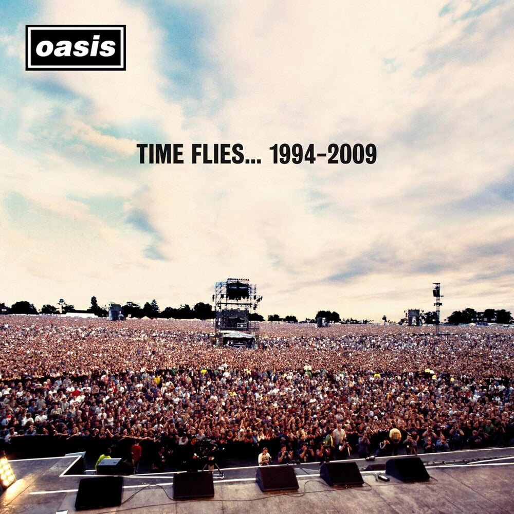the album cover for Oasis - Time Flies 1994-2009