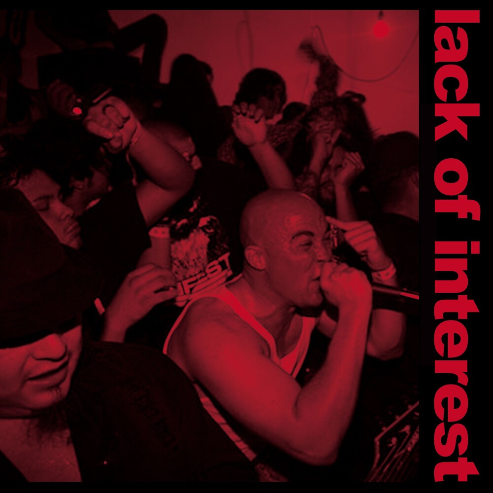 the album cover for Lack Of Interest - Never Back Down