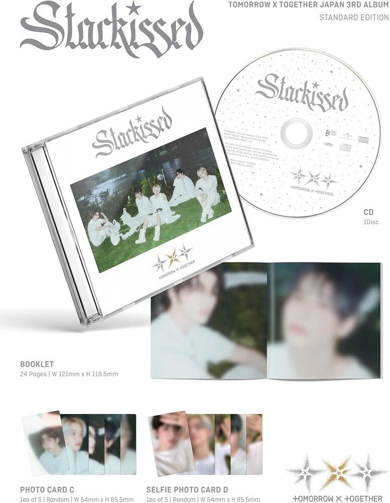the album cover for TOMORROW X TOGETHER - Starkissed (Sted)