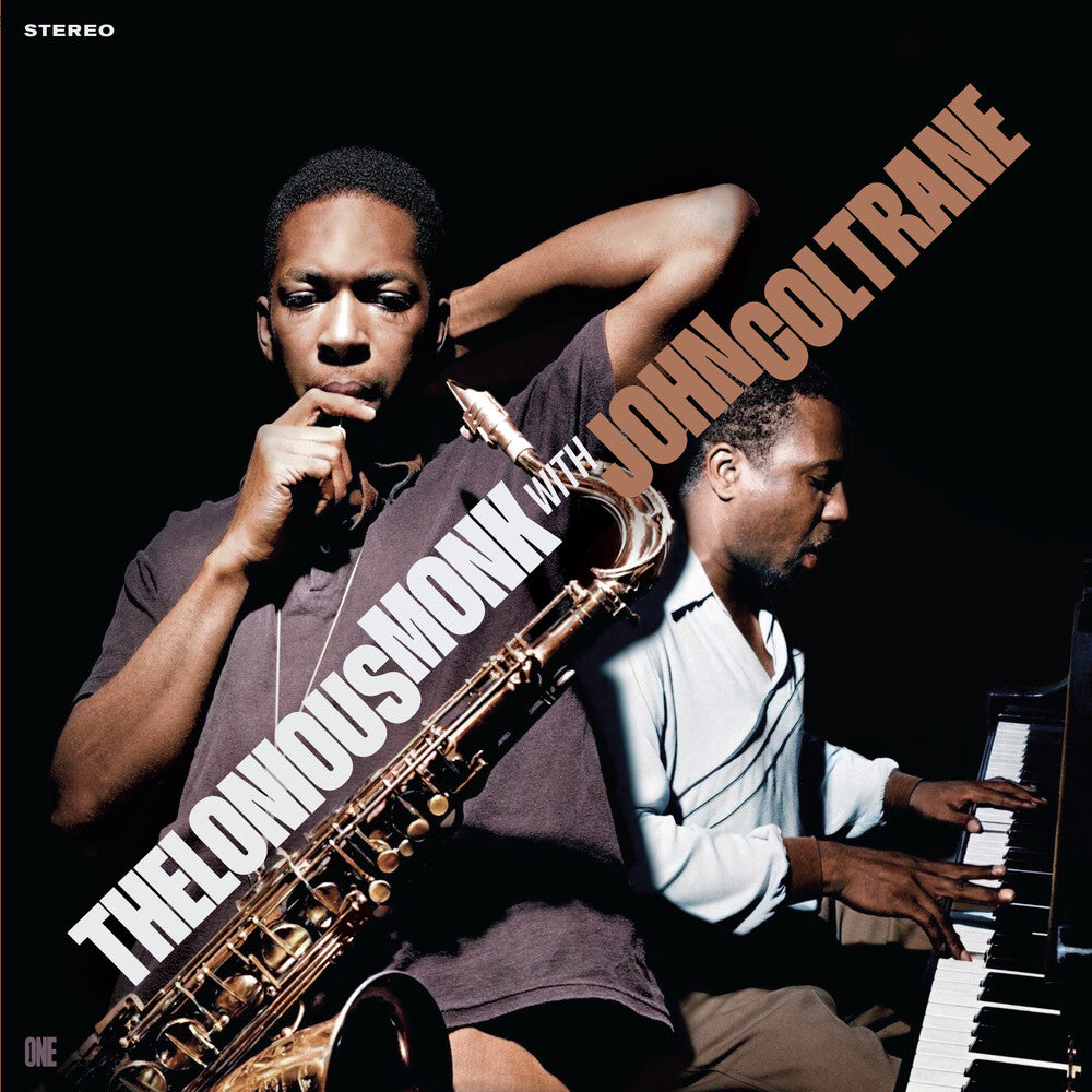 the album cover for Thelonious Monk / John Coltrane - Thelonious Monk With John Coltrane (Bonus Tracks)