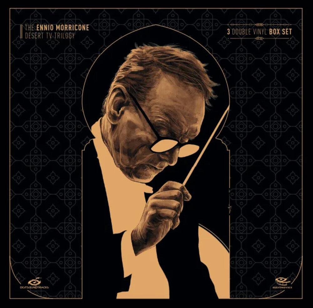 the album cover for Ennio Morricone (Ita) - Ennio Morricone Desert Tv Trilogy - O.S.T. (Ita)